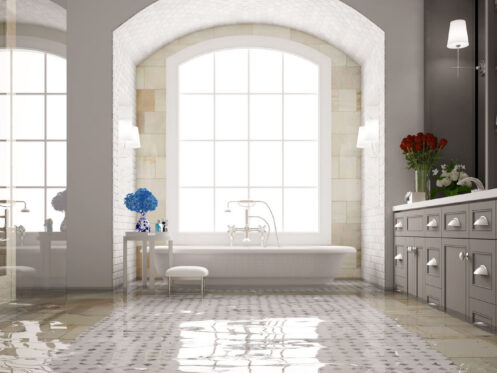 Flooding in a Dallas home.